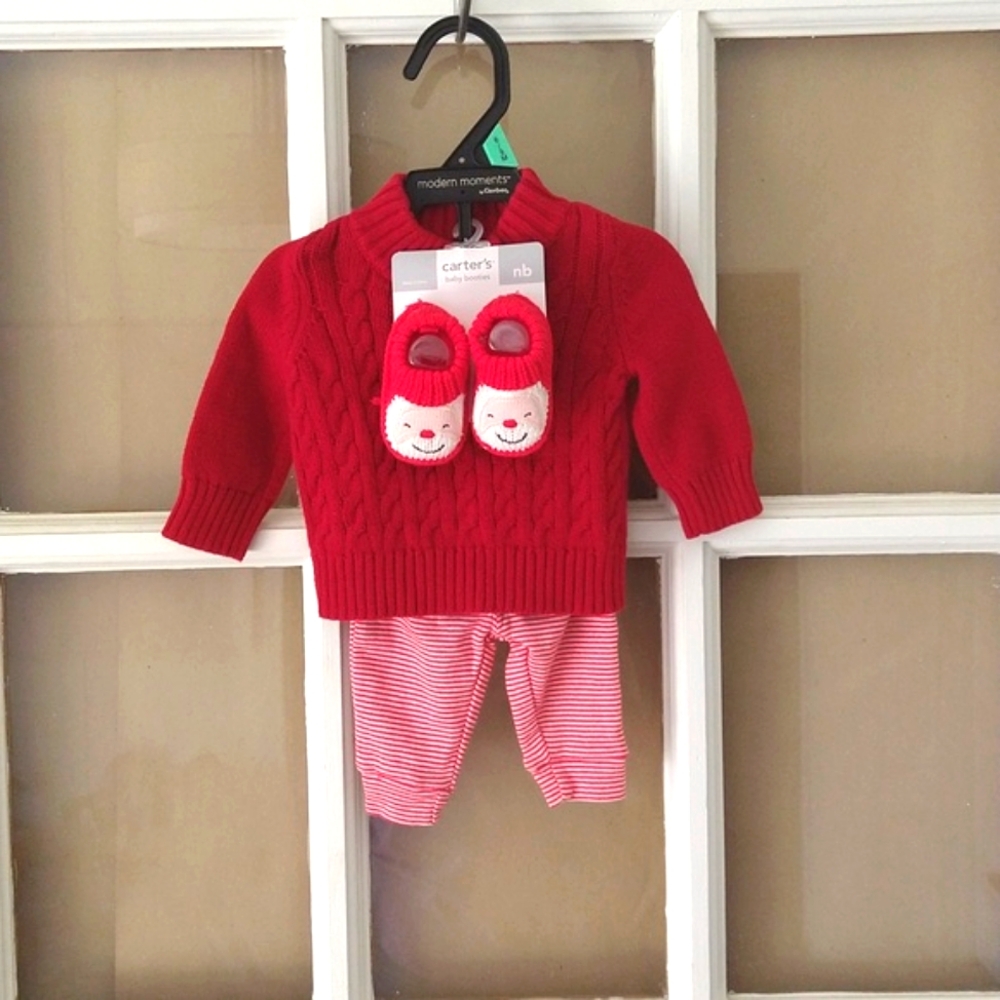 Cat & Jack NB Christmas 3pc Set